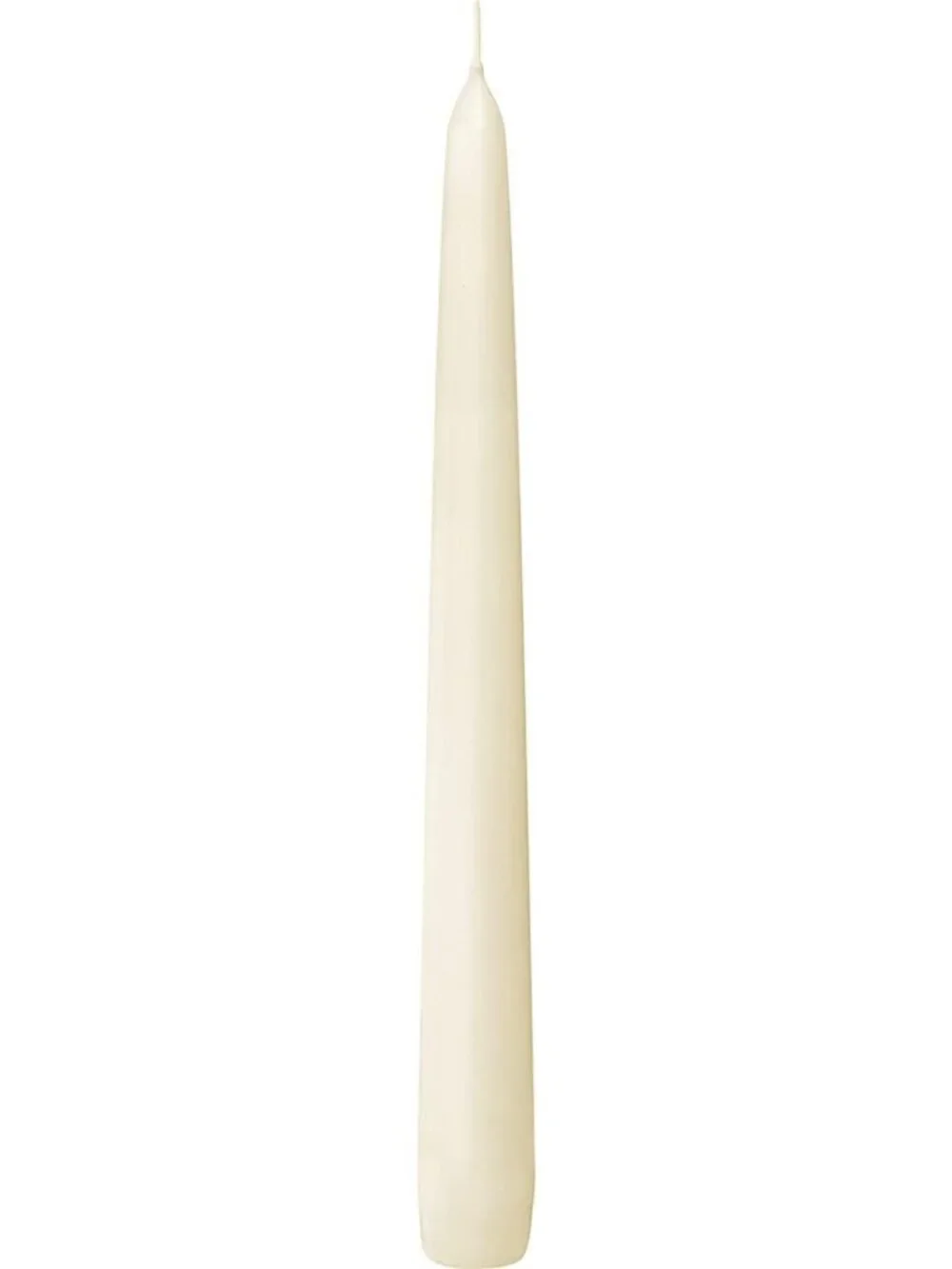 Bulk Ivory Taper Candles - 10 Inch Dinner Candles, 100 Count, Smokeless